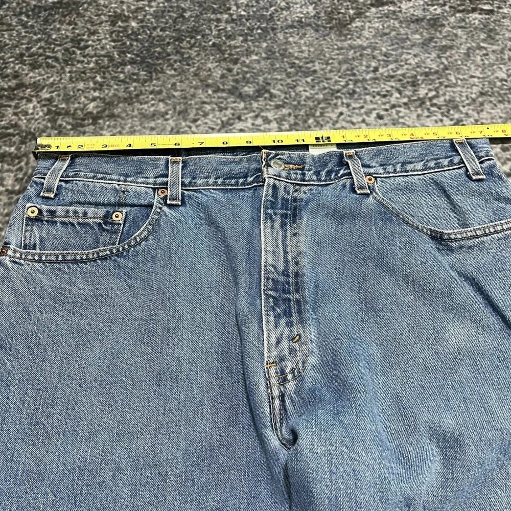 Levis‎ 505 Jeans Mens 38x32 Blue Regular Fit Straight Leg Denim Vintage 90s